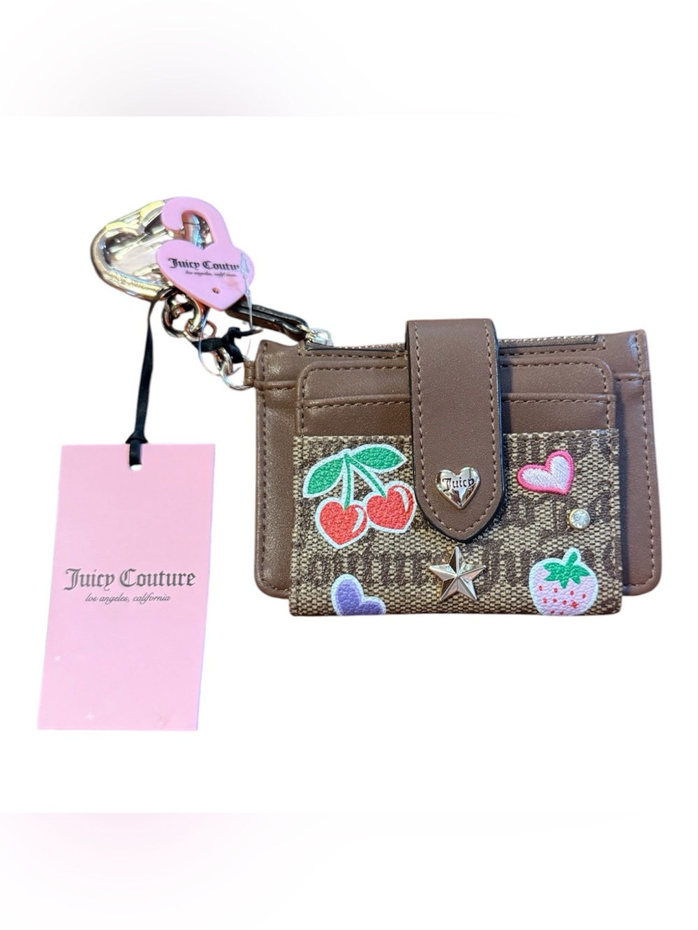 Juicy Couture Brown Logo Card & Key Holder